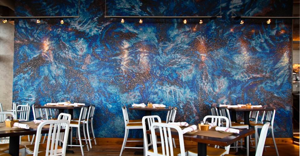 Large-Scale Tile Mosaic Created by a Robot