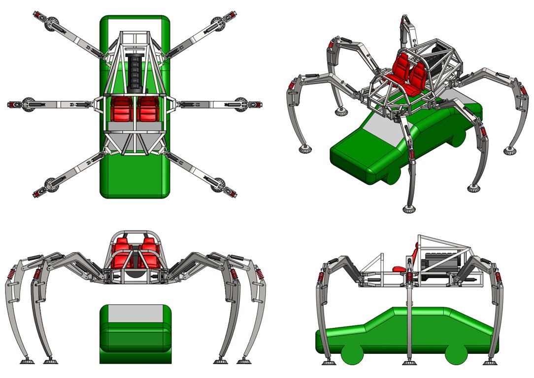Stompy Rideable Spider Robot from Artisan's Asylum
