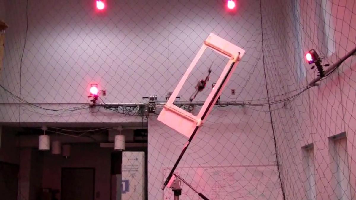 Quadrotors use Vicon motion capture system to perform incredible feats