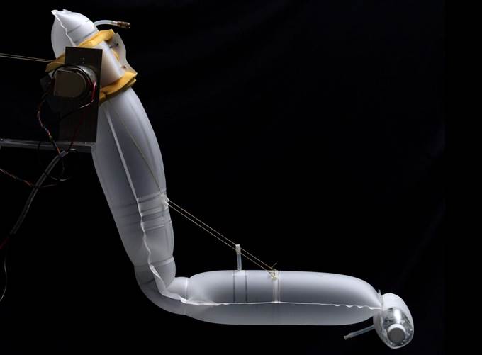 Inflatable robot arm from CMU