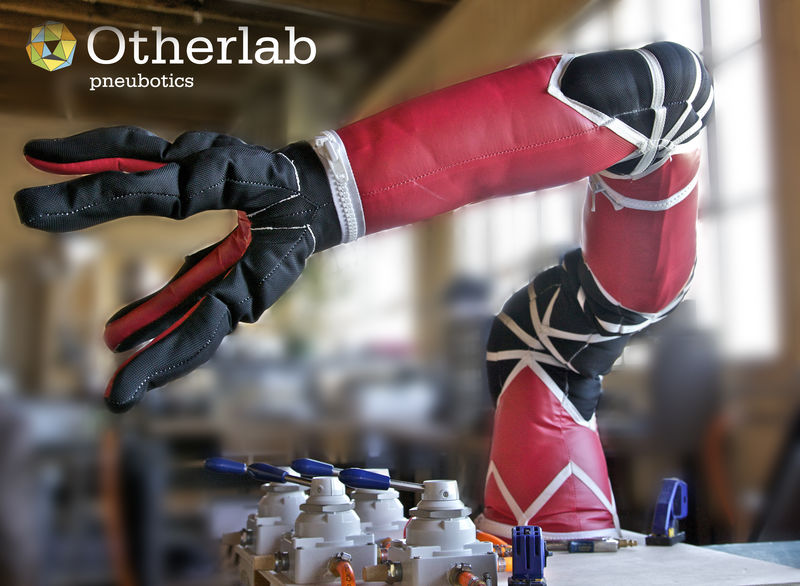 Soft, inflatable robot arm from Pneubotics (an Otherlab company)