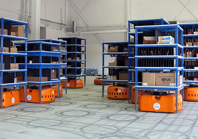 Kiva Systems robot warehouse fulfillment