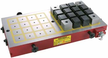 Work-holding chuck using EP magnets