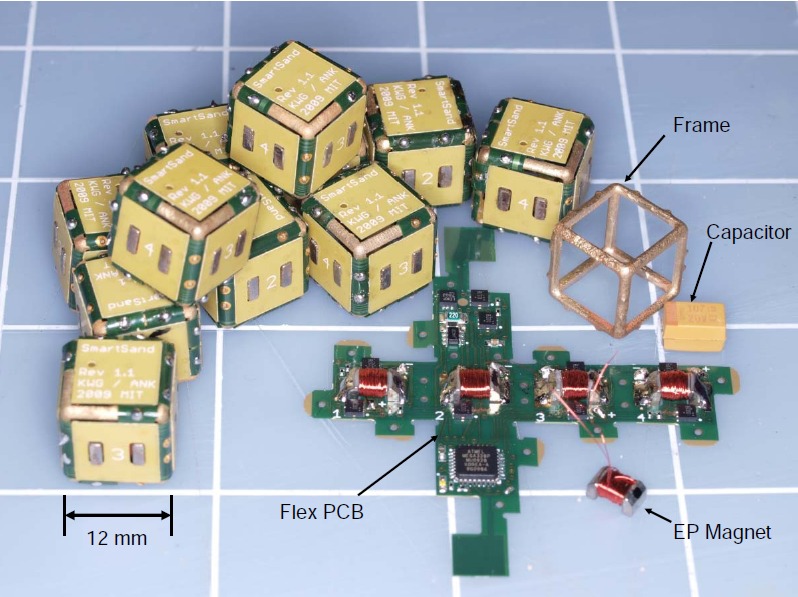 Electropermanent Magnets Enable Programmable Matter Robots (Robot Pebbles)