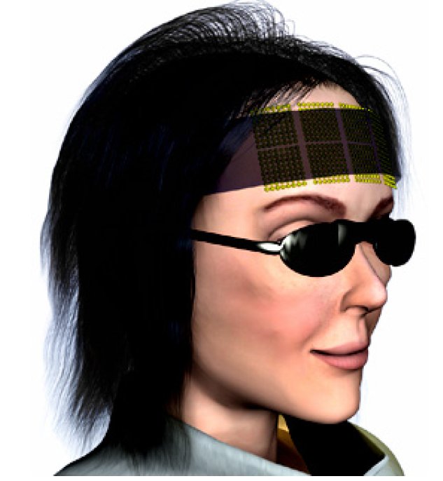 Electrotactile Forehead Display for vision