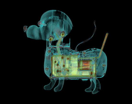 CT Scan of Remote Control Dog Robot