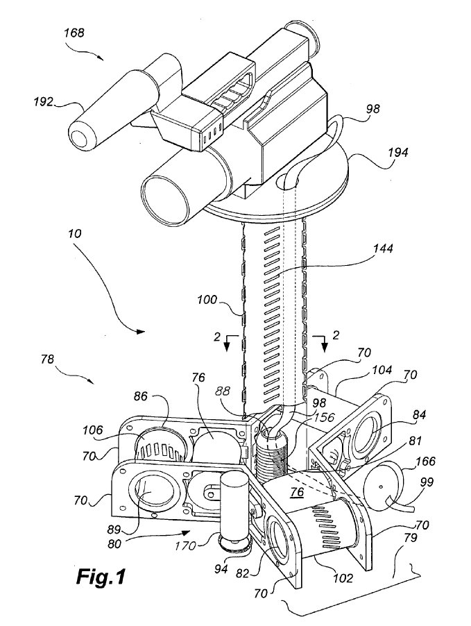 Zipper Mast Base Mechanism