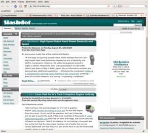 Hizook on Slashdot Frontpage (Aug 24th)