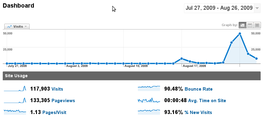 Google Analytics Spike