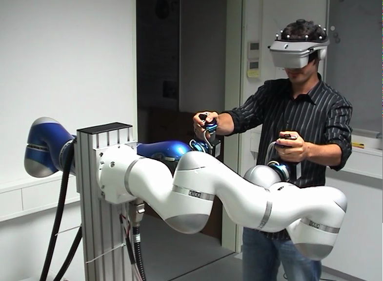 Immersive teleoperation man-machine interface for Rollin Justin Humanoid Robot