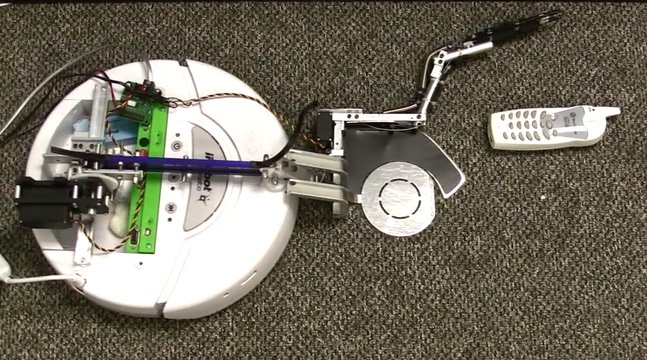 iRobot Create (Roomba) With "Dustpan" End Effector