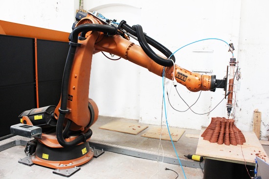 3D printer using clay