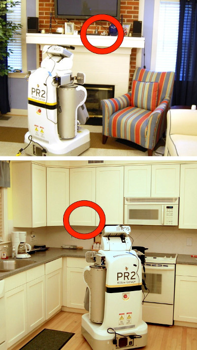 PR2 finding tagged objects in the home