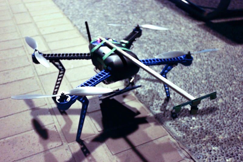UAV with Boom for Sensor Tag Deployment