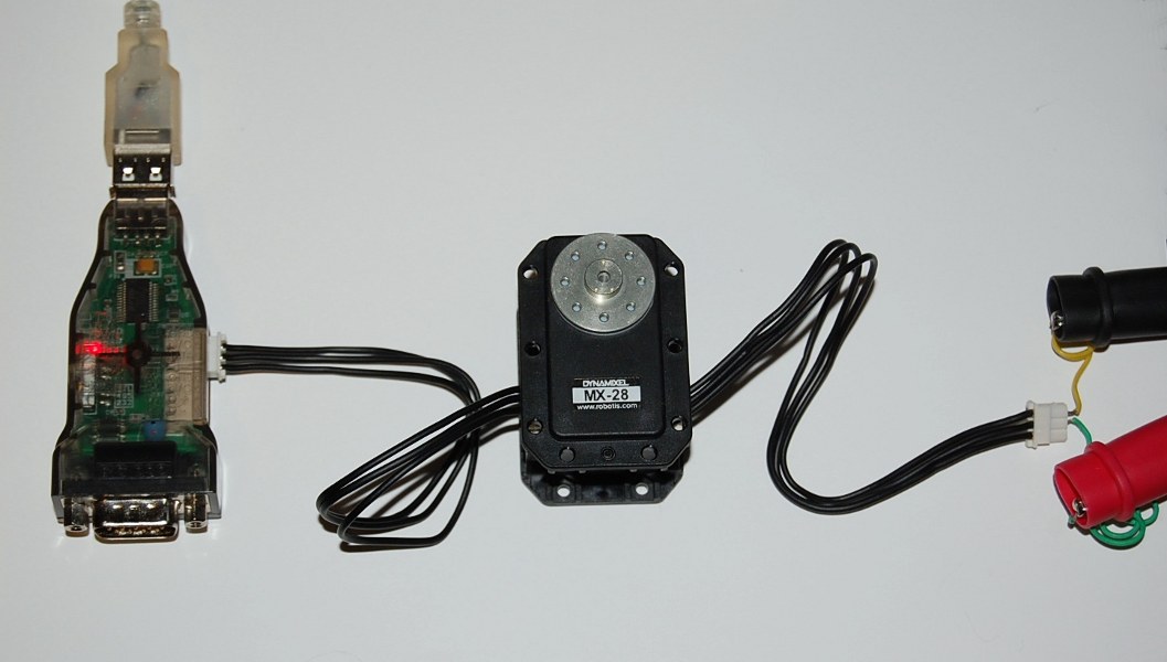 USB2Dynamixel Setup with MX-28 Robotis Dynamixel Servo