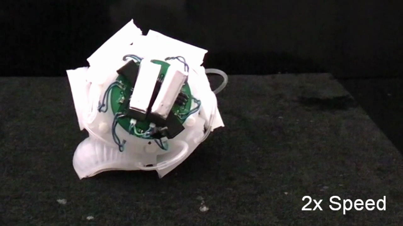 Soft Robot Using EP Magnets and Pneumatic Battery