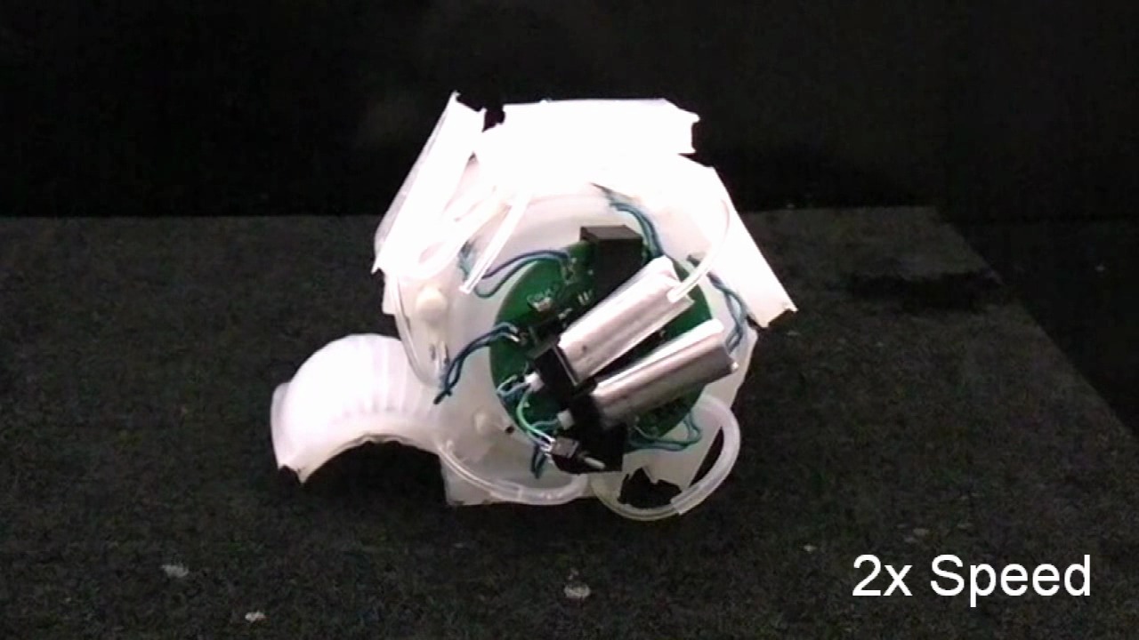 Soft Robot Using EP Magnets and Pneumatic Battery