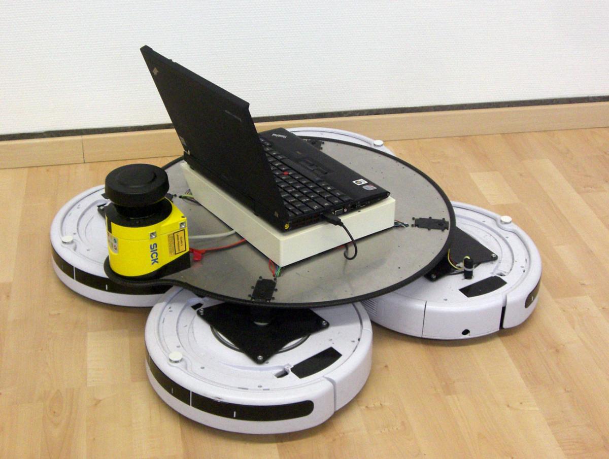 Roomba QuadDrive Omnidirectional Mobile Robot Base