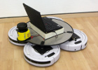 Roomba QuadDrive: A Whimsicle Omnidirectional Mobile Robot Base Created From 4 Roombas