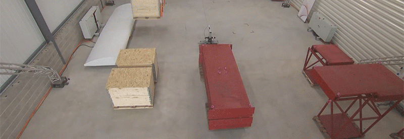 Indoor cable robot crane