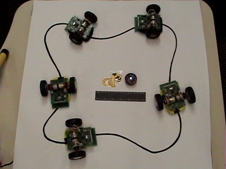 Wirelessly Powered Robot Swarm