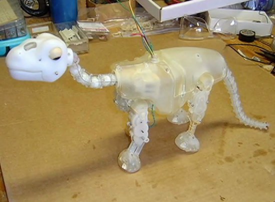 An early prototype of the Pleo Dinosaur Robot
