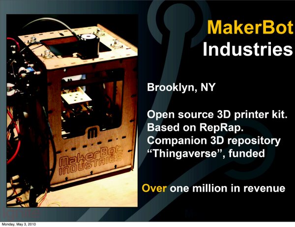 MakerBot's Open Hardware Revenues