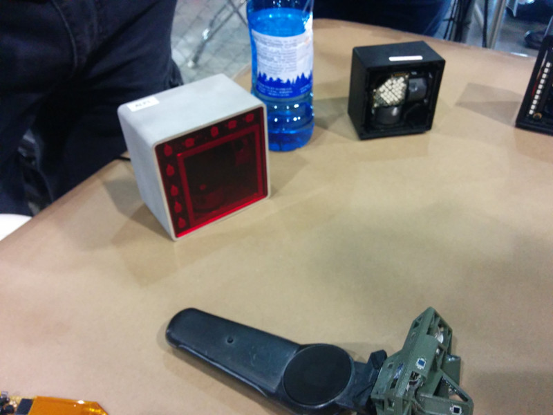 Other prototypes of Valve's "Lighthouse" tracking system