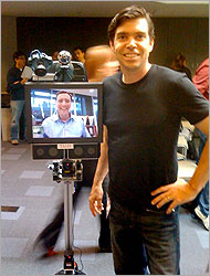 Texai Robots attending the Willow Garage Press Conference