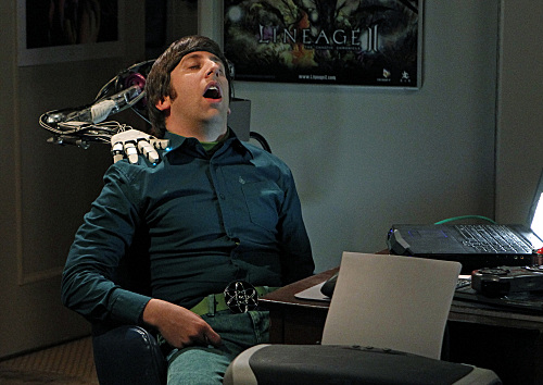 Robot arm on Big Bang Theory