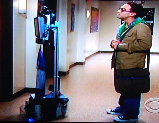 Texai Telepresence robot on Big Bang Theory