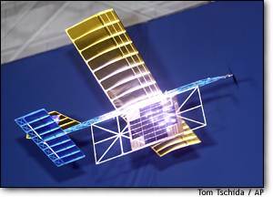 UAV powered by light
