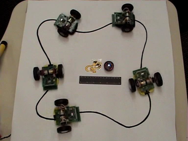 Wirelessly Powered Robot Swarm